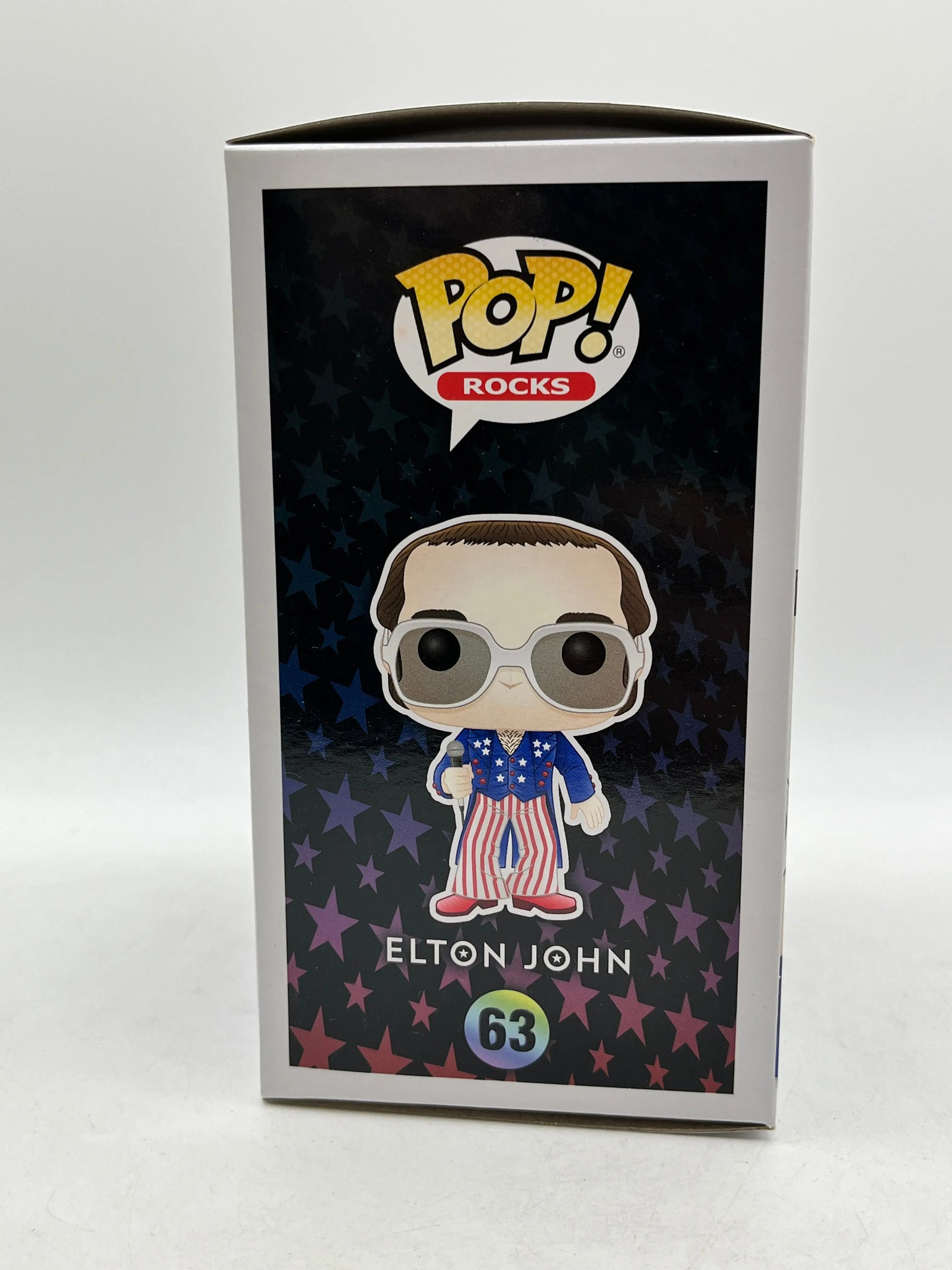 Funko POP! Rocks - Elton John - Elton John Red, White & Blue #63 - Vinyl Collectable FRENLY BRICKS - Open 7 Days image 4
