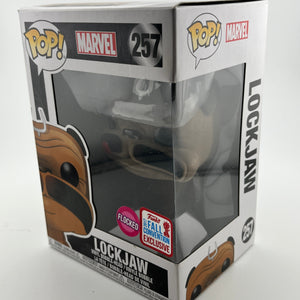 Funko POP! Marvel In Humans - Lockjaw #257 - Flocked 2017 Fall Exclusive FRENLY BRICKS - Open 7 Days