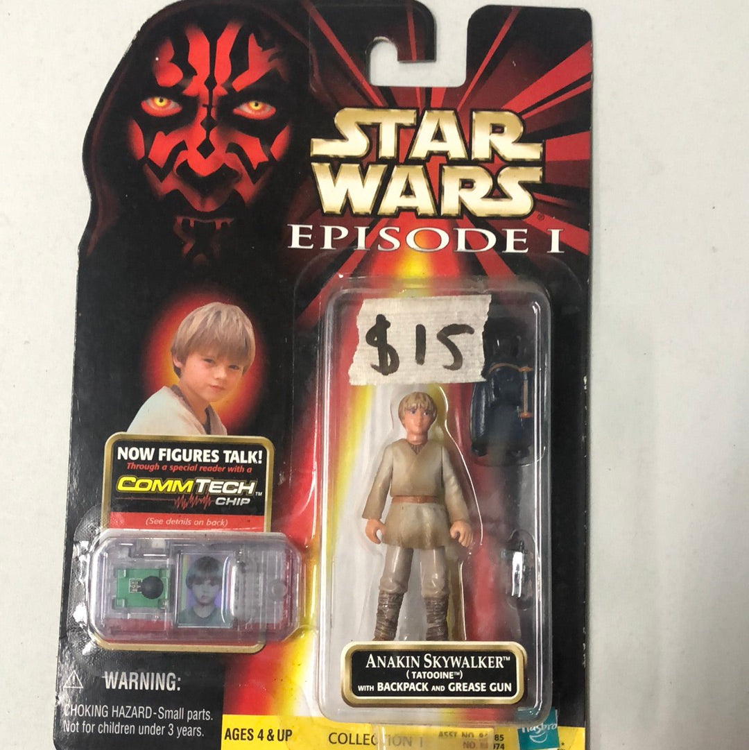 Hasbro Star Wars Episode 1 Tatooine Anakin Skywalker Action Figure With Backpack FRENLY BRICKS - Open 7 Days