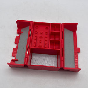 Vintage Galoob Micro Machines Mini Speed Shop Toolbox FRENLY BRICKS - Open 7 Days