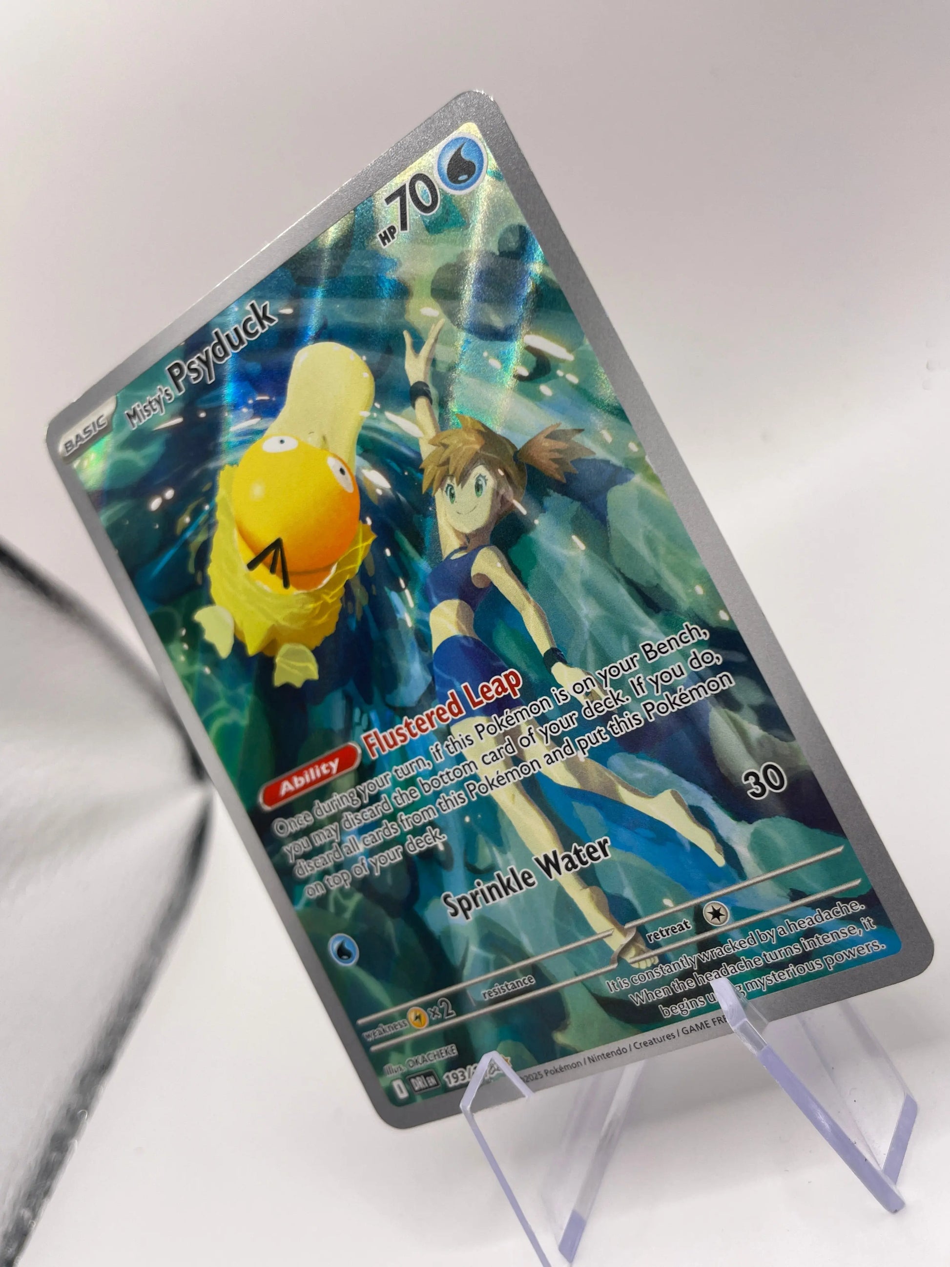 2025 Pokemon TCG - Misty's Psyduck - 193/182 - SV10: Destined Rivals - MINT FRENLY BRICKS - Open 7 Days