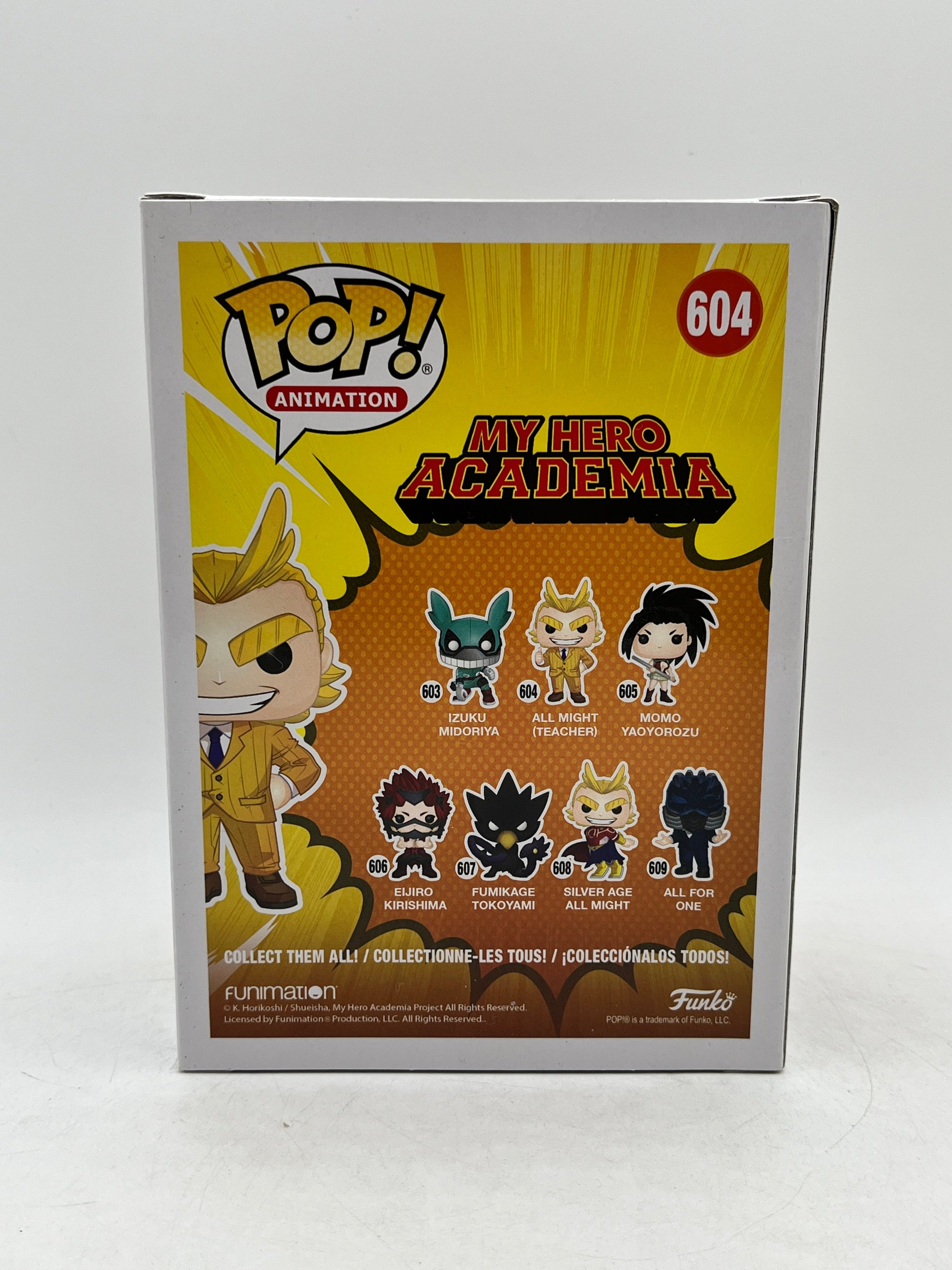 Funko POP! Animation My Hero Academia - All Might (Teacher) #604 - Vinyl Collectable FRENLY BRICKS - Open 7 Days