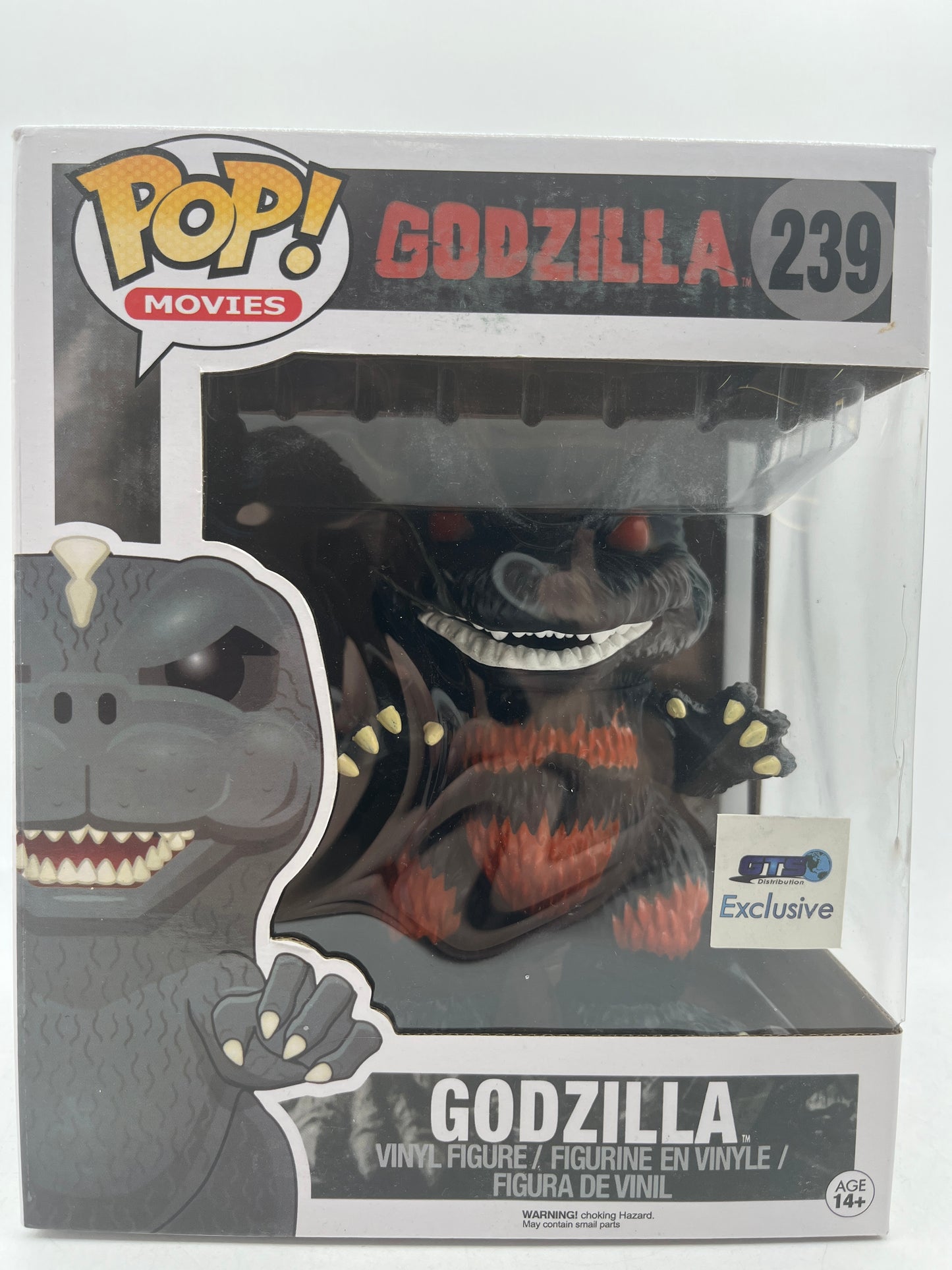 Funko Pop Godzilla 239 Burning 6" GTS Exclusive Vaulted Vinyl Figure