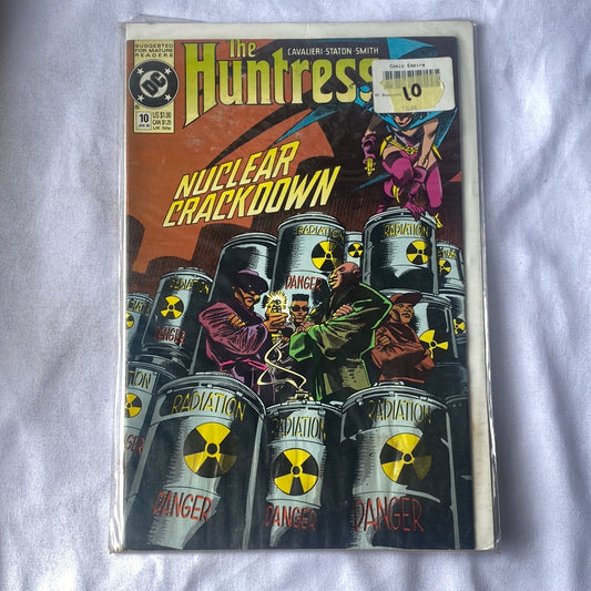 DC Comics : The Huntress - Nuclear Crackdown #10 January 1990 FRENLY BRICKS - Open 7 Days