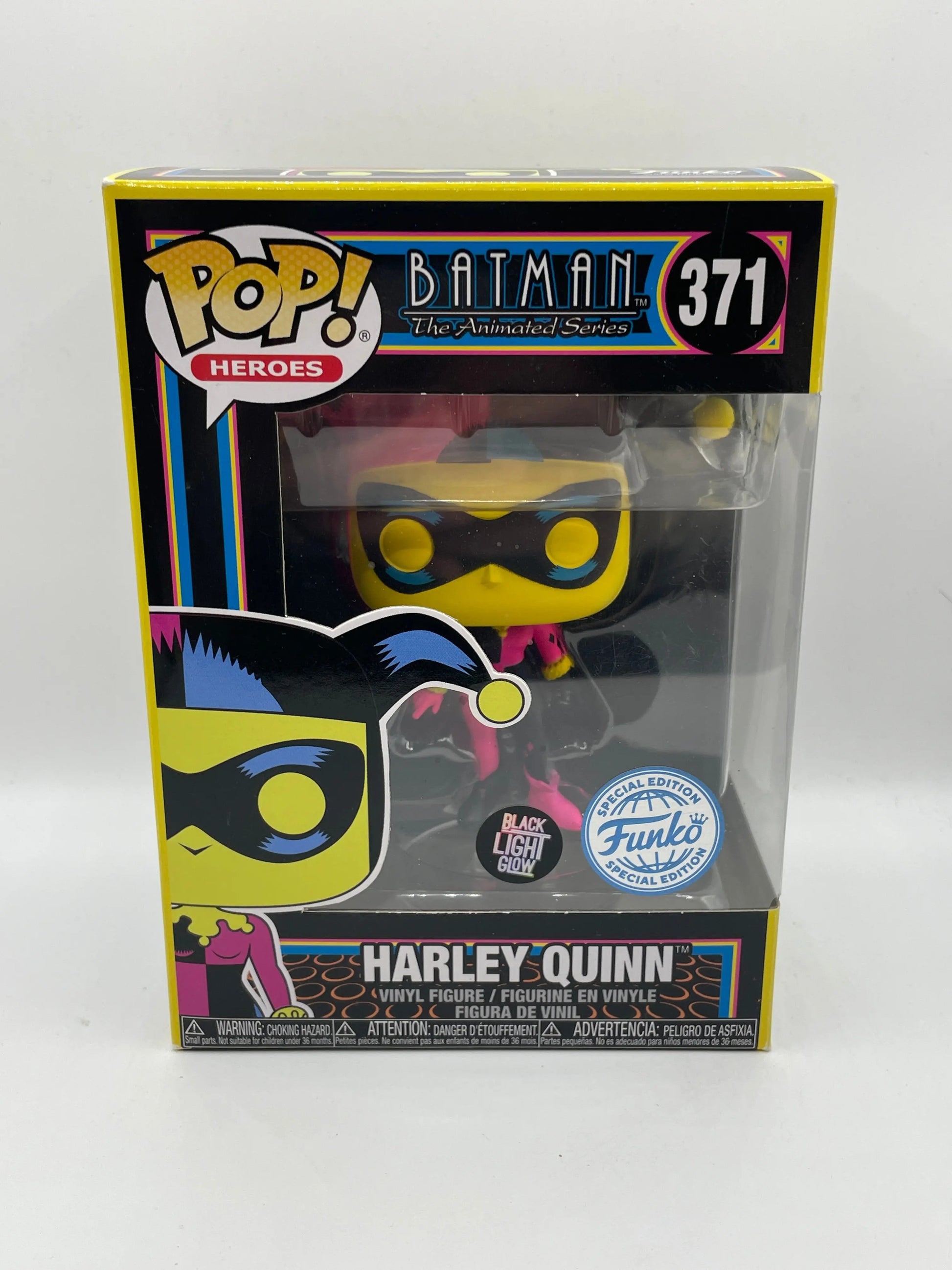 Funko POP! DC Batman The Animated Series - #371 Harley Quinn (Black Light) - New FRENLY BRICKS - Open 7 Days