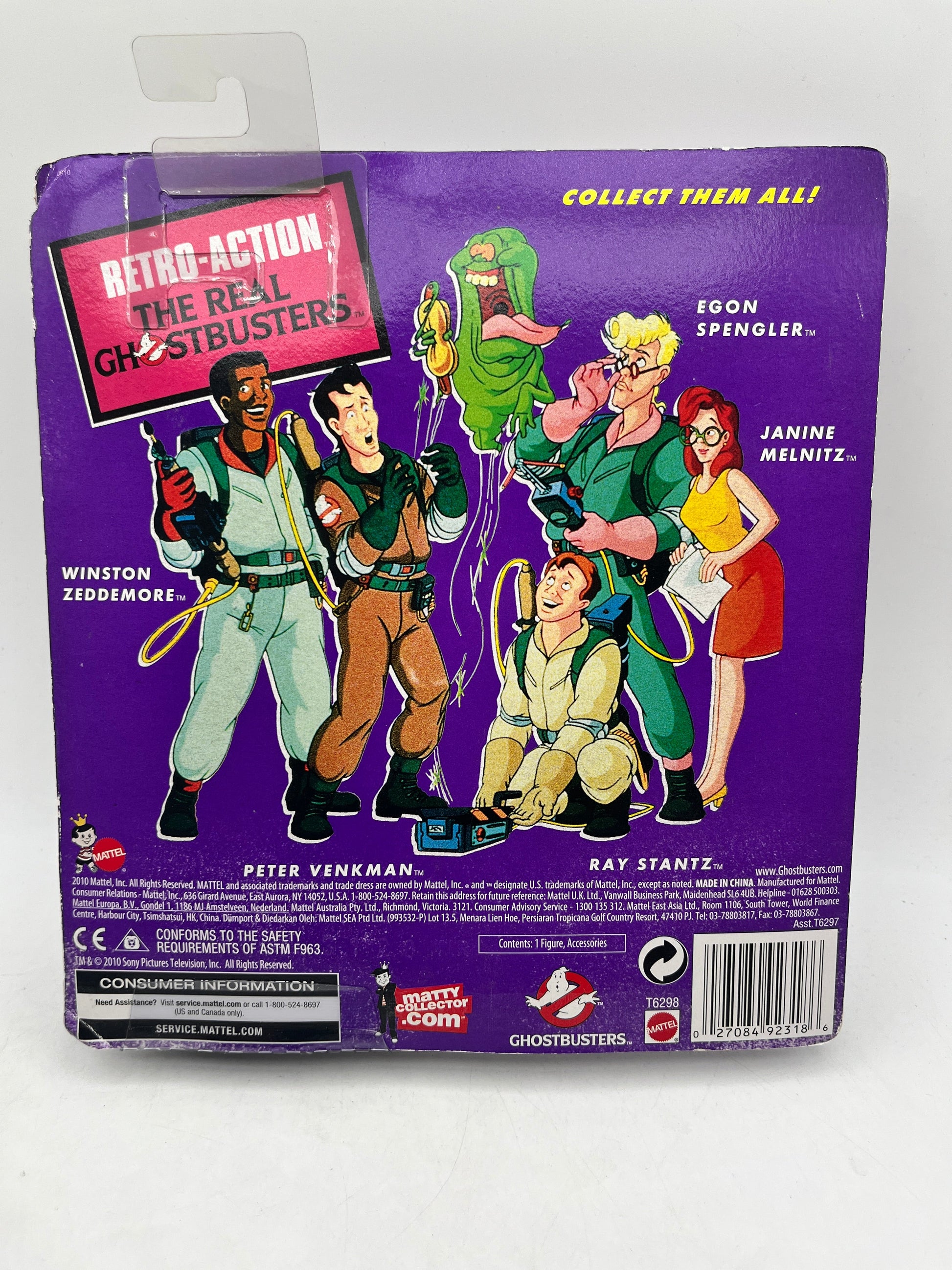 Retro-Action The Real Ghostbusters - Egon Spengler - Mattel - Sealed FRENLY BRICKS - Open 7 Days