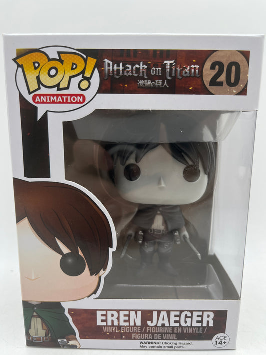 Funko Pop Anime Attack on Titan Eren Jaeger #20 Black & White Vinyl Figure