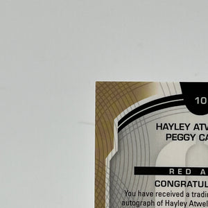 Upper Deck Marvel Infinity Saga - Allure Red Auto Hayley Atwell as Peggy Carter FRENLY BRICKS - Open 7 Days