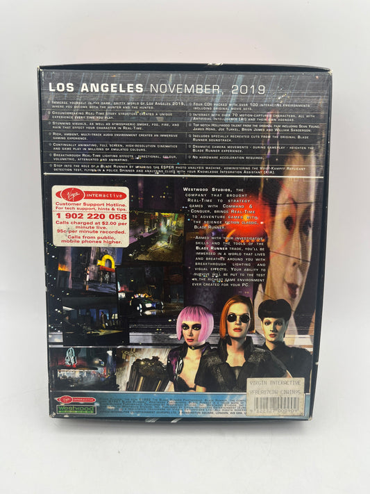 Blade Runner PC 1997 Big Box Westwood Studios Win 95/NT CD-ROM +combinedshipping FRENLY BRICKS - Open 7 Days