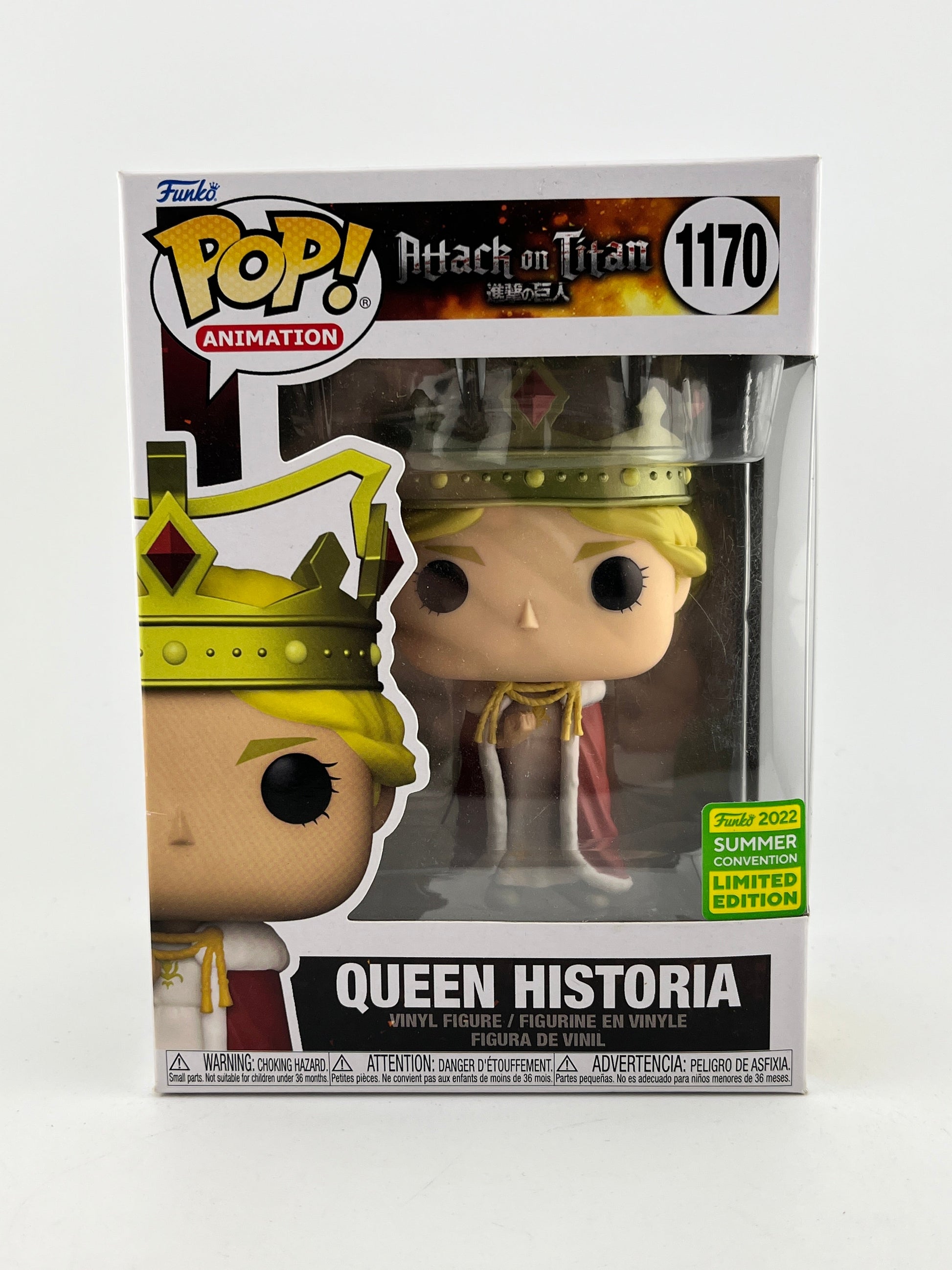 Funko POP! Animation Attack On Titan - Queen Historia #1170 - 2022 Summer Limited Edition FRENLY BRICKS - Open 7 Days