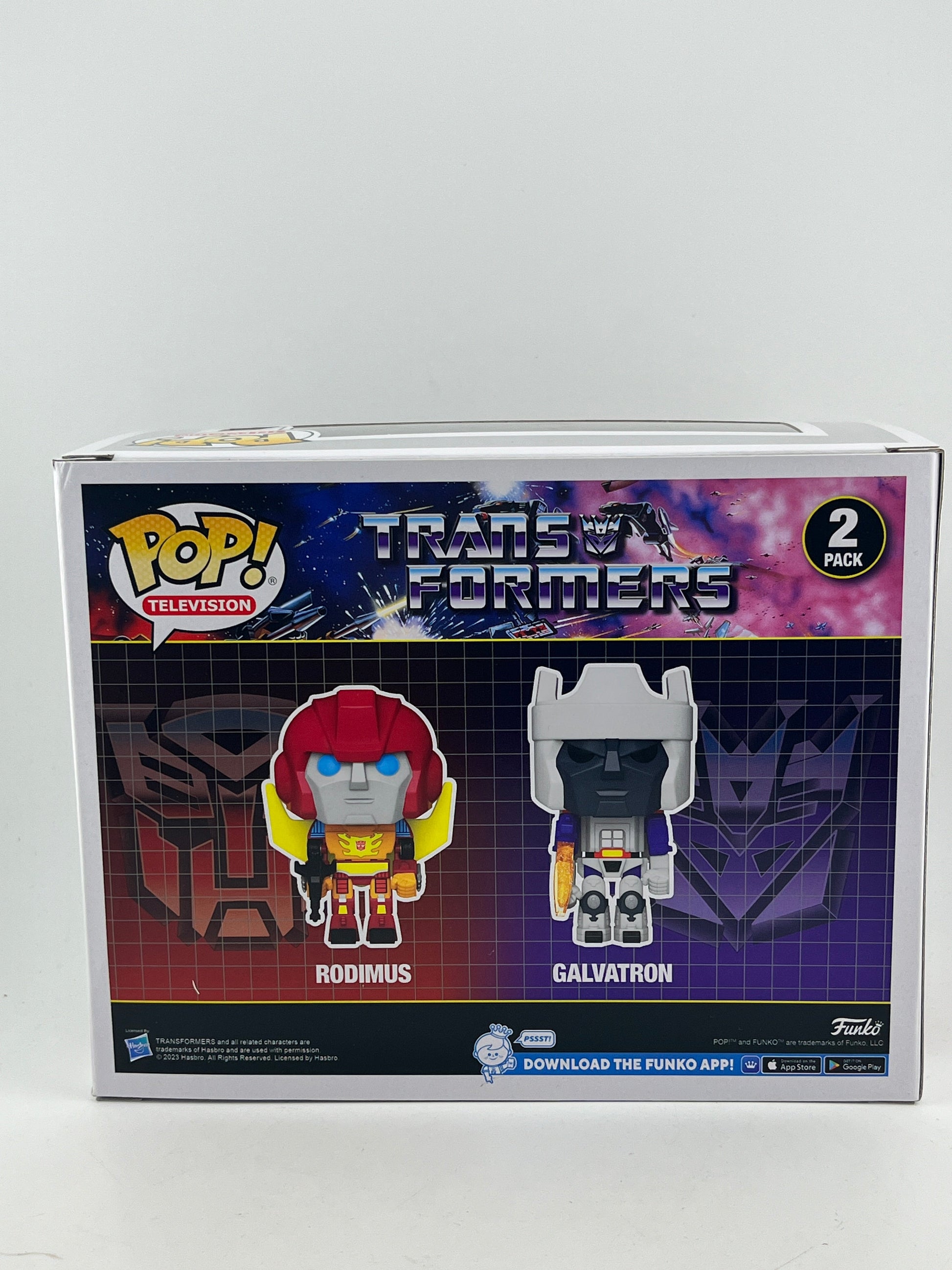 Funko POP! Television Transformers - Rodimus & Galvatron (2 Pack) - Limited Edition FRENLY BRICKS - Open 7 Days