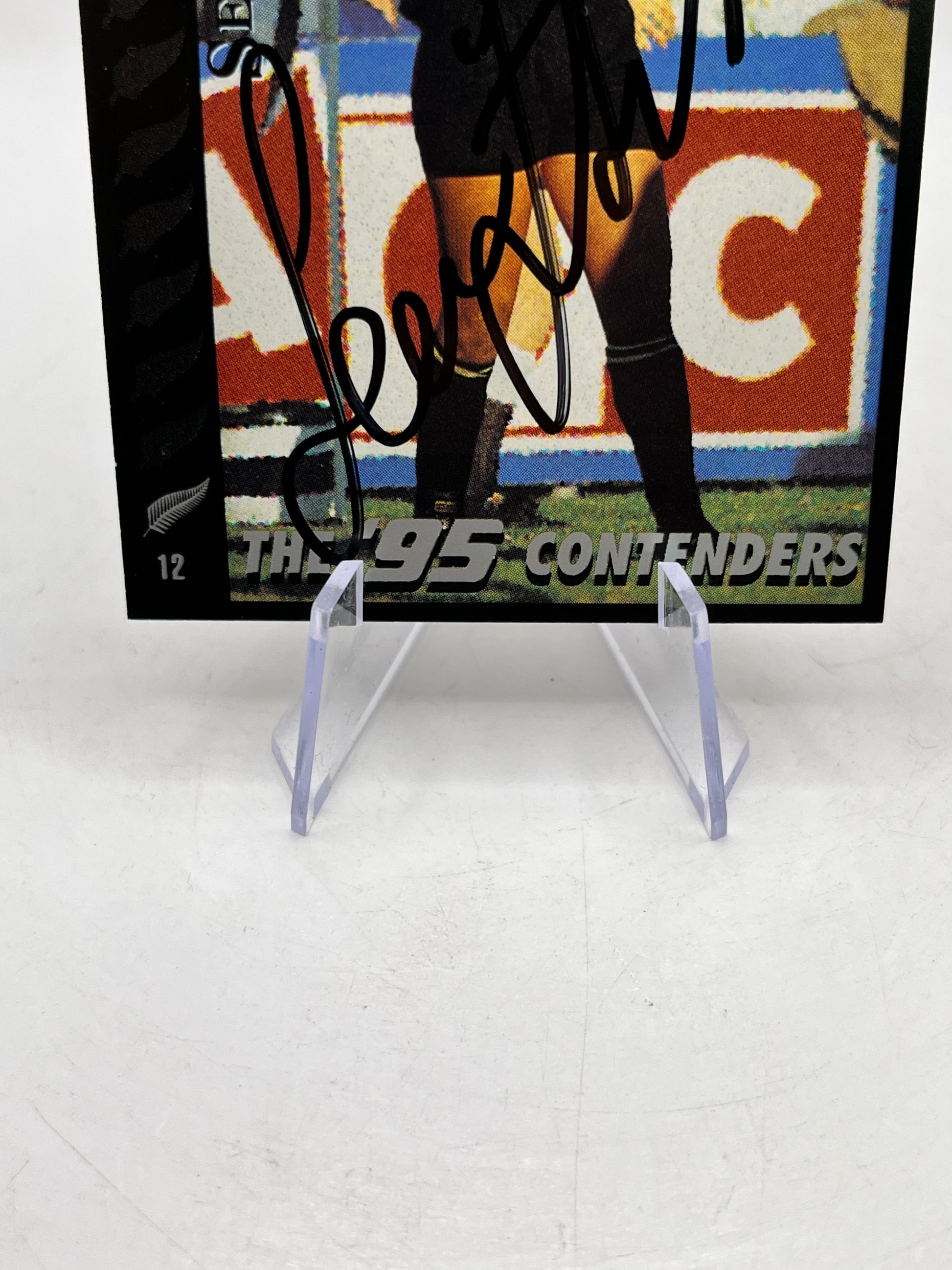 Sean Fitzpatrick Auto - 1995 Dynamic Marketing Rugby Union Card NZ All Blacks #12 FRENLY BRICKS - Open 7 Days