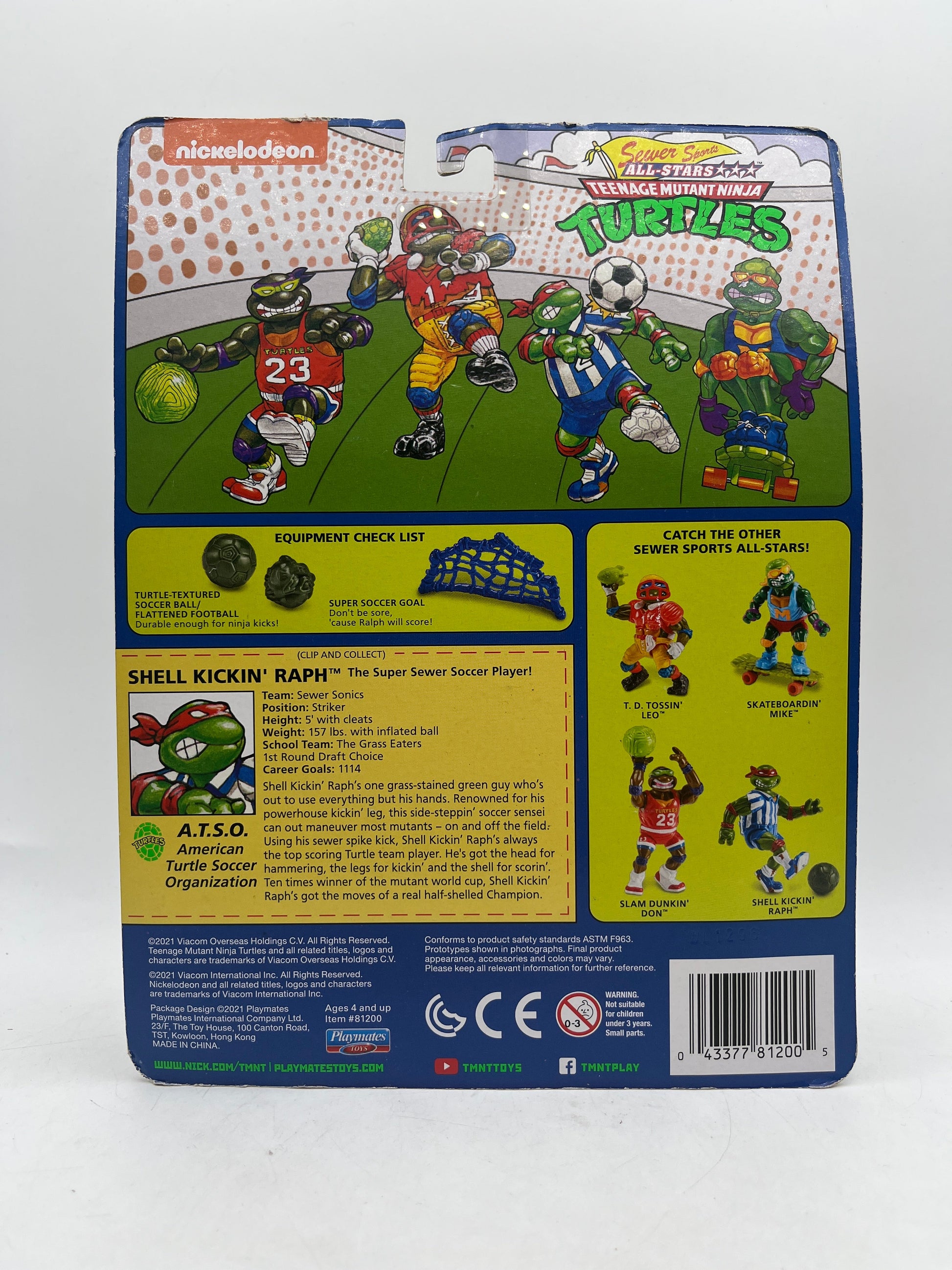 Playmates Toys Teenage Mutant Ninja Turtles - Sewer Sports Raphael FRENLY BRICKS - Open 7 Days