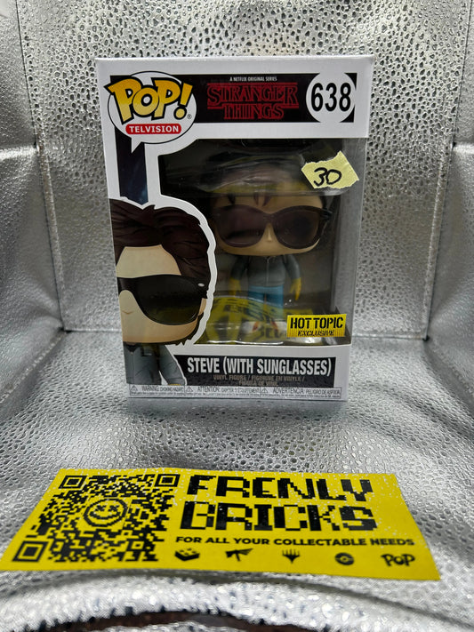 Pop Vinyl Tv Stranger Things Steve (With Sunglasses) Hot Topic Exclusive FRENLY BRICKS - Open 7 Days