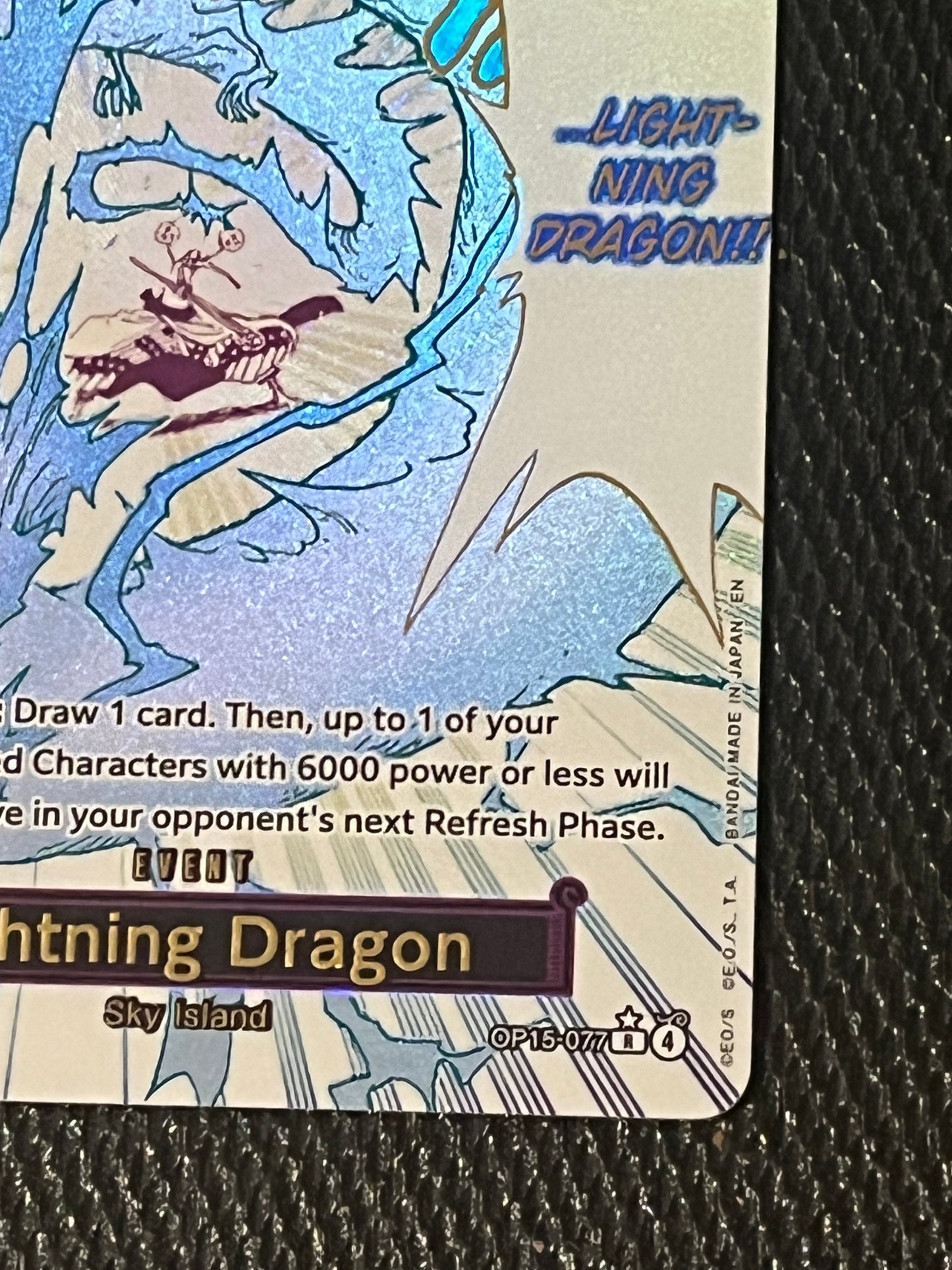 One Piece TCG Lightning Dragon OP15-077 Alt Art Event NM FRENLY BRICKS - Open 7 Days