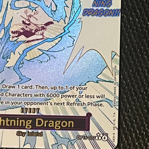 One Piece TCG Lightning Dragon OP15-077 Alt Art Event NM FRENLY BRICKS - Open 7 Days