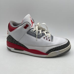 Size 10 Men’s- Nike Jordan 3 Retro Fire Red 2022 DN3707-160 Used FRENLY BRICKS - Open 7 Days