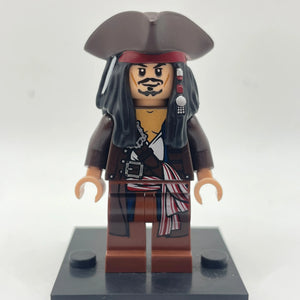 LEGO Minifigure Pirates of the Caribbean - poc011 Captain Jack Sparrow - (Complete, Genuine) FRENLY BRICKS - Open 7 Days