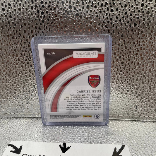 Gabriel Jesus Arsenal Immaculate Collection 55/75 Panini No 16 Card FRENLY BRICKS - Open 7 Days