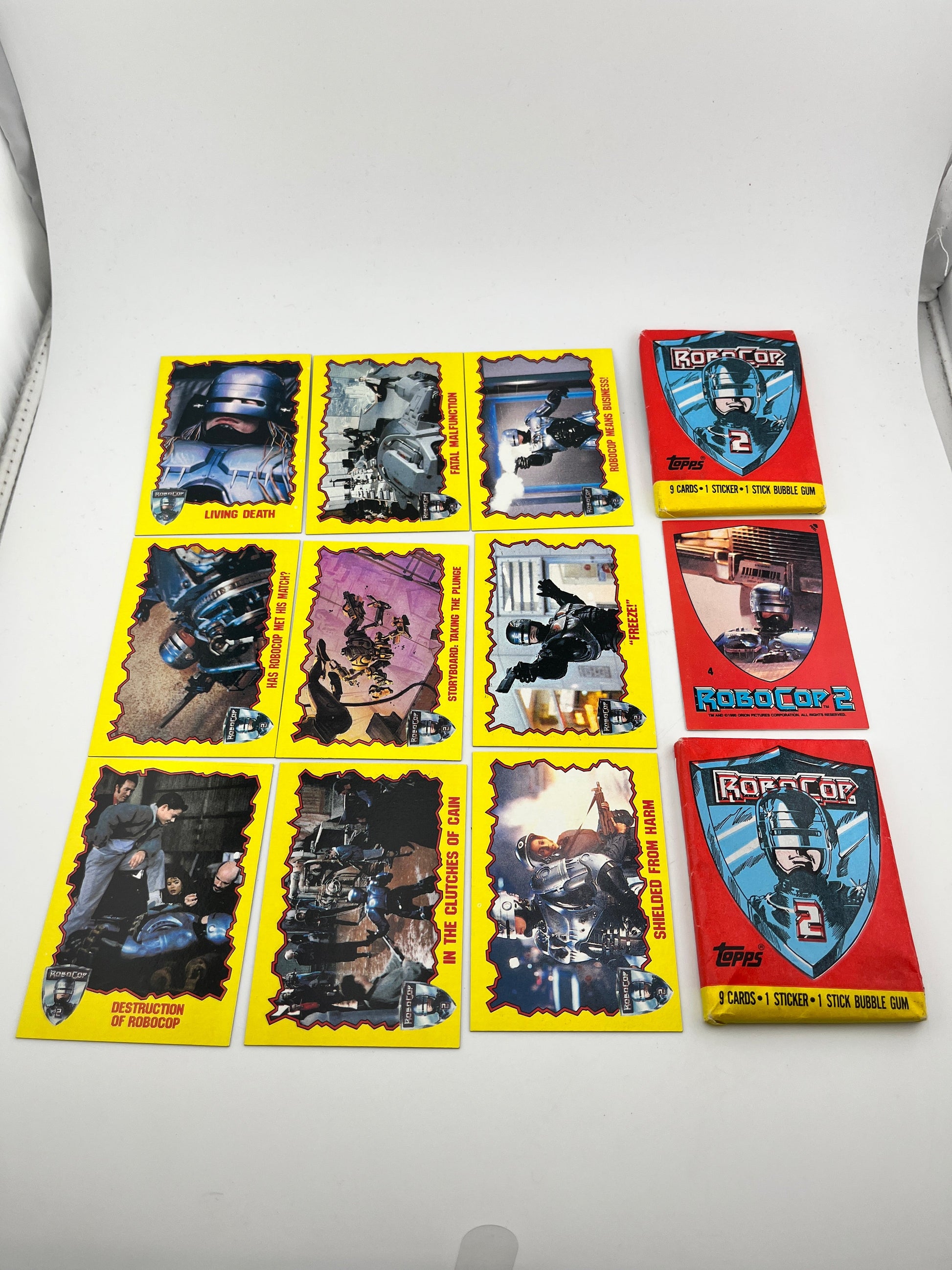 Deluxe Robocop 2 1990 Topps Collection - Cards + Packs - Sealed FRENLY BRICKS - Open 7 Days