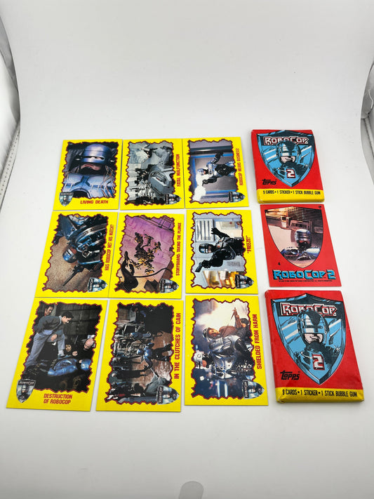 Deluxe Robocop 2 1990 Topps Collection - Cards + Packs - Sealed FRENLY BRICKS - Open 7 Days