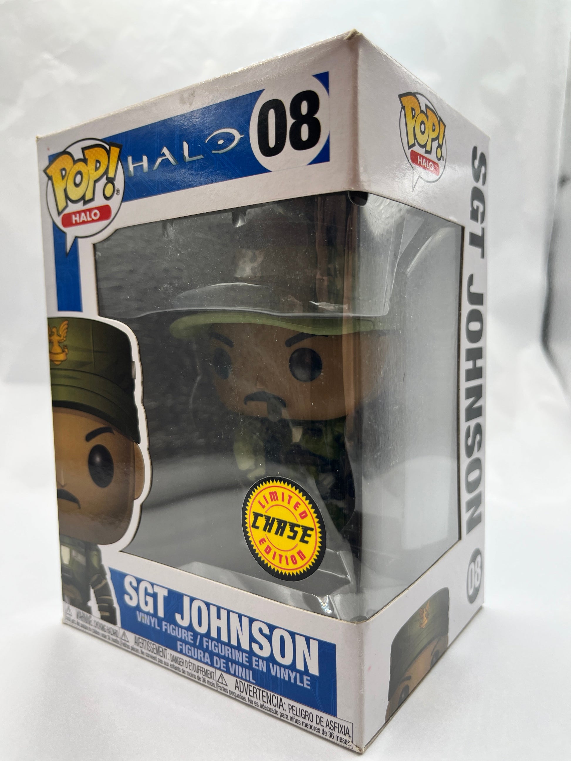 Funko POP! Halo - Halo Sgt Johnson #08 - Limited Chase Edition FRENLY BRICKS - Open 7 Days