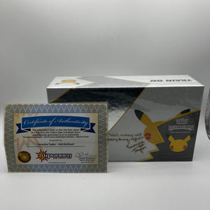 Pokémon Celebrations Ultra Premium Collection Signed Veronica Taylor -Ash Ketchum **Check Description** FRENLY BRICKS - Open 7 Days