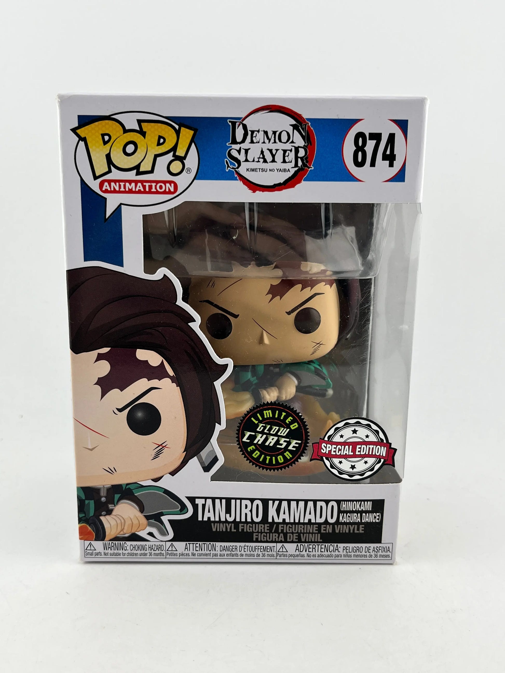 Funko POP! Animation Demon Slayer - Tanjiro Kamado #874 - Glow Chase image 1