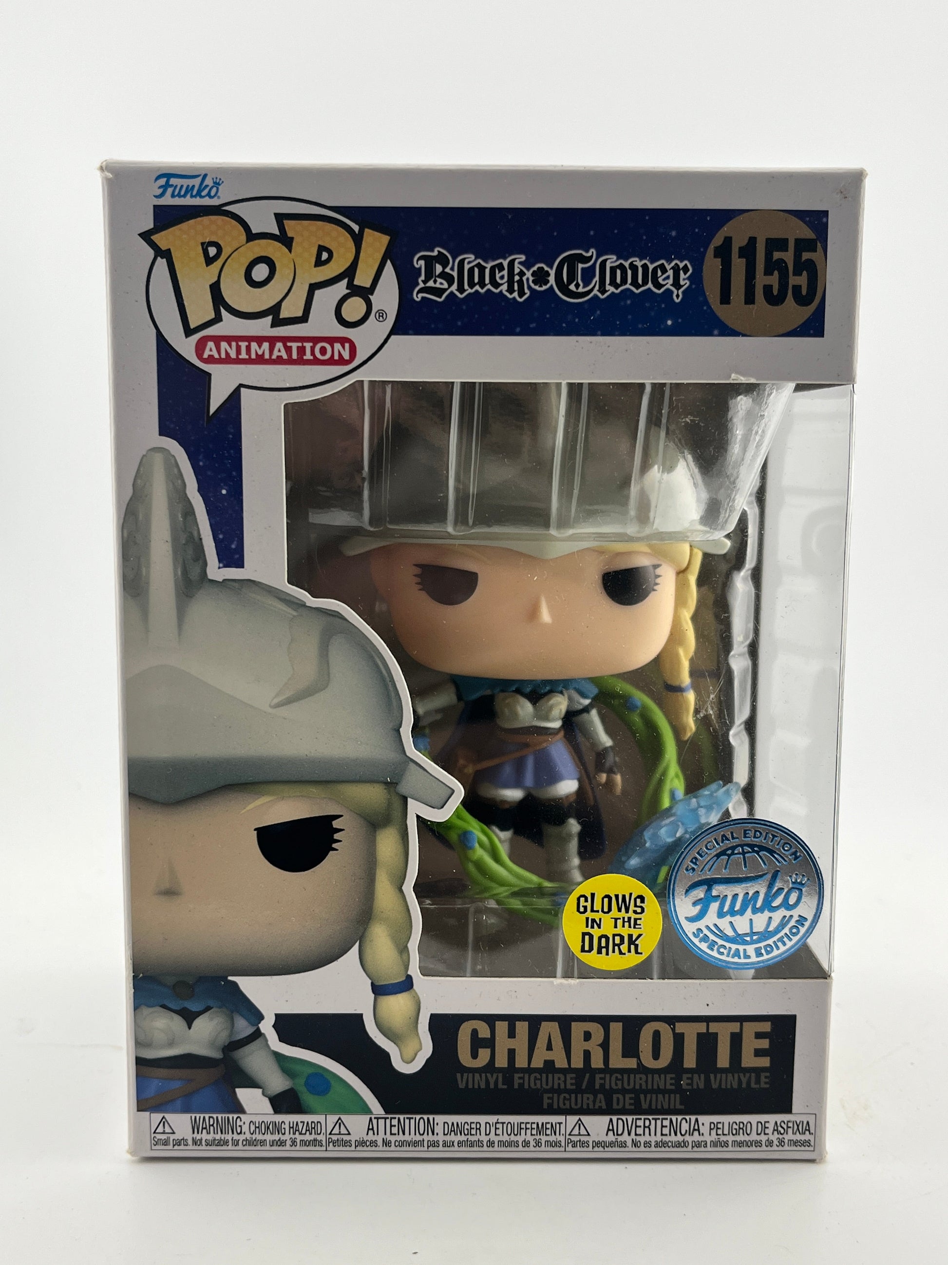 Funko POP! Animation Black Clover - Charlotte #1155 - Glow Special Edition FRENLY BRICKS - Open 7 Days