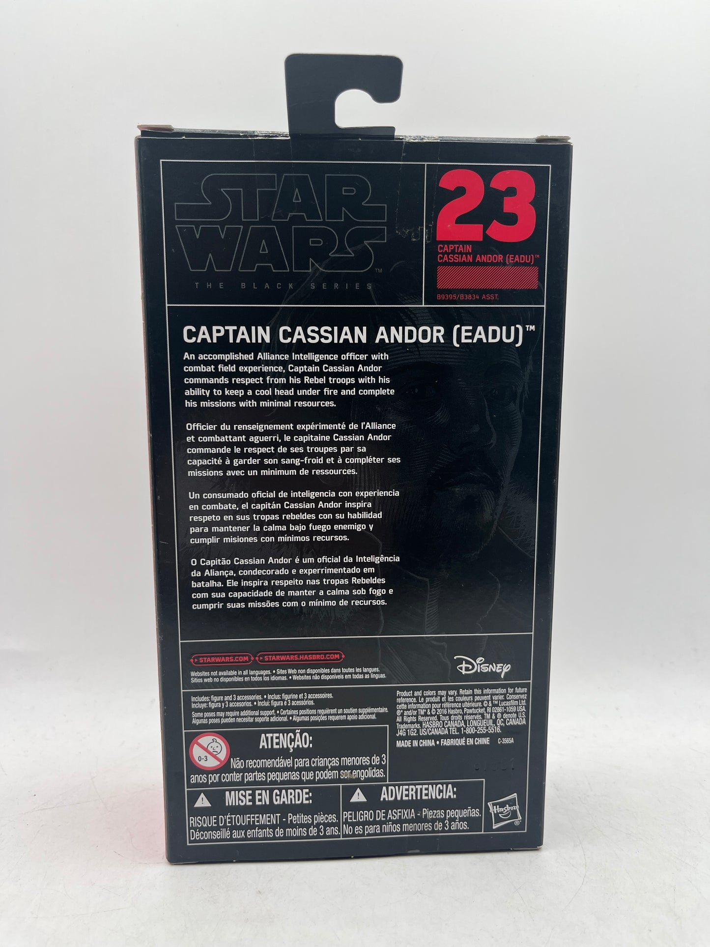 Captain Cassian Andor #23 Star Wars The Black Series 6" Figure Rogue One