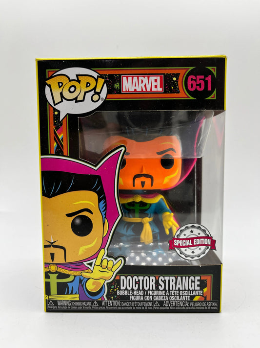 Funko POP! Marvel Doctor Strange Black Light Special Edition #651 FRENLY BRICKS - Open 7 Days
