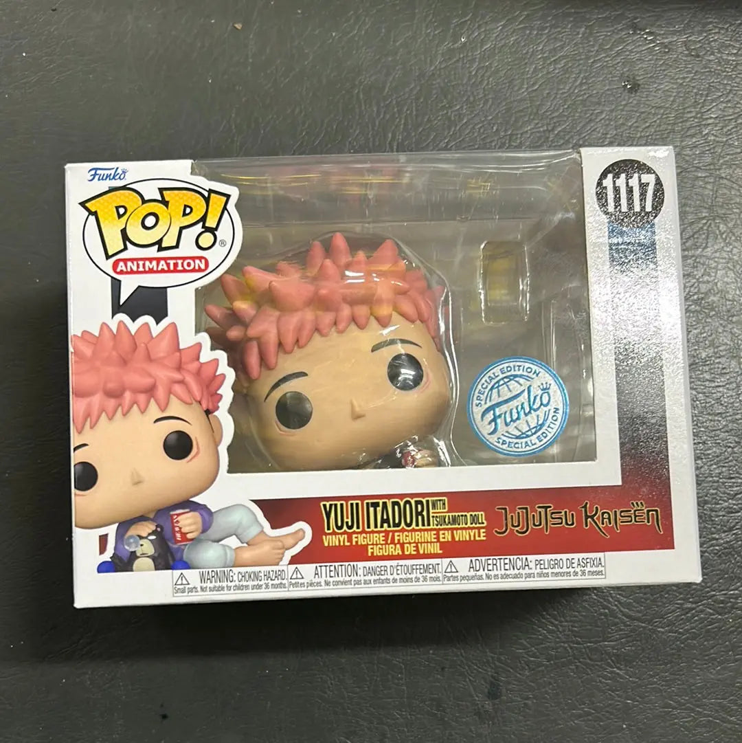 Jujutsu Kaisen Itadori with Tsukamoto Doll Pop! Vinyl Figure #1117 FRENLY BRICKS - Open 7 Days