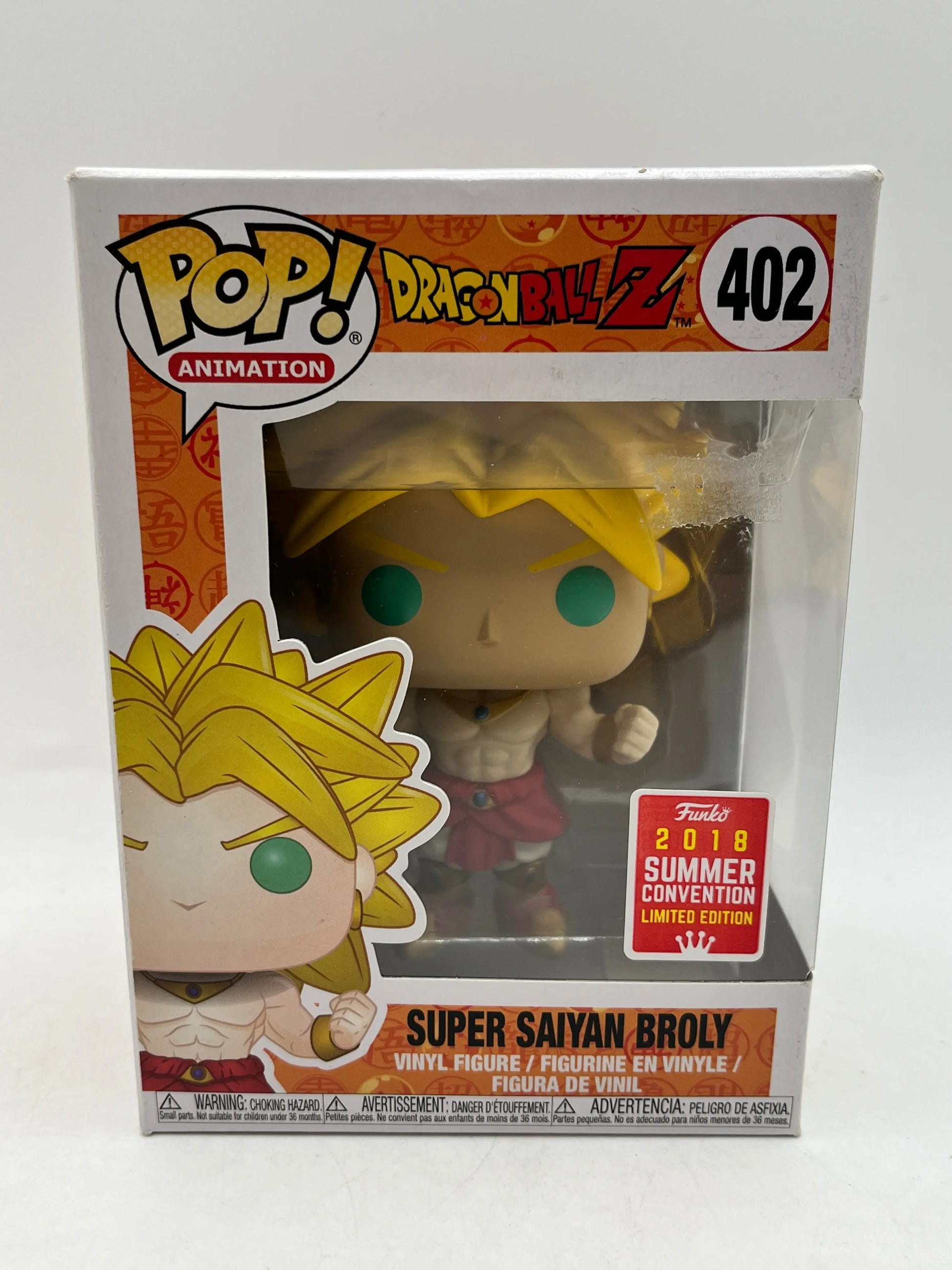 Funko POP! Dragon Ball Z - Super Saiyan Broly #402 - SDCC 2018 Summer Exclusive FRENLY BRICKS - Open 7 Days image 1