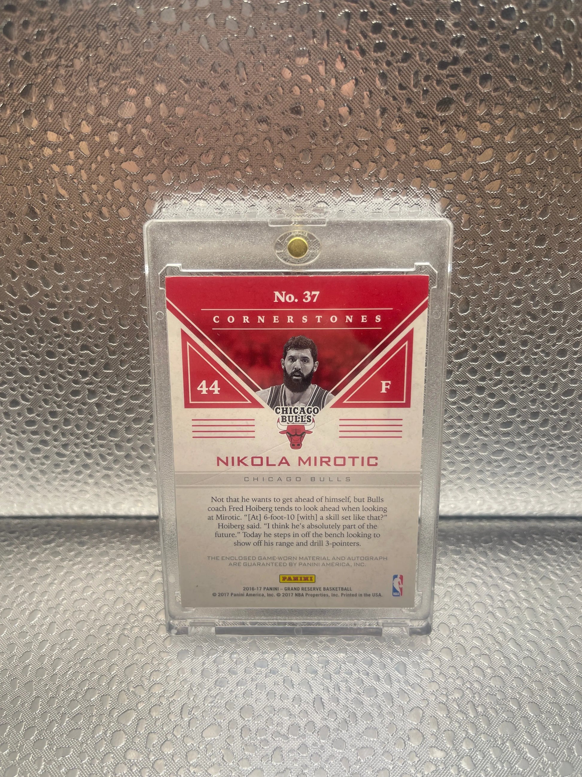 2016-17 Panini Grand Reserve Cornerstones Nikola Mirotic 39/75 Auto Patch FRENLY BRICKS - Open 7 Days