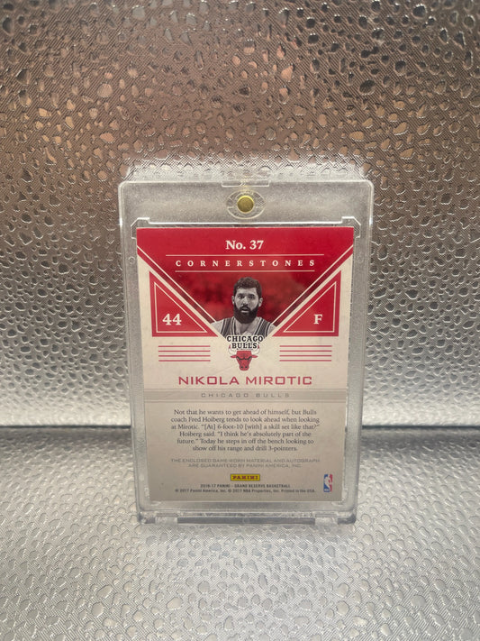 2016-17 Panini Grand Reserve Cornerstones Nikola Mirotic 39/75 Auto Patch FRENLY BRICKS - Open 7 Days