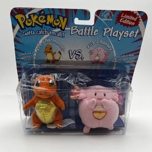 Battle plush playsets in box Charmander & Chansey 1999 FRENLY BRICKS - Open 7 Days