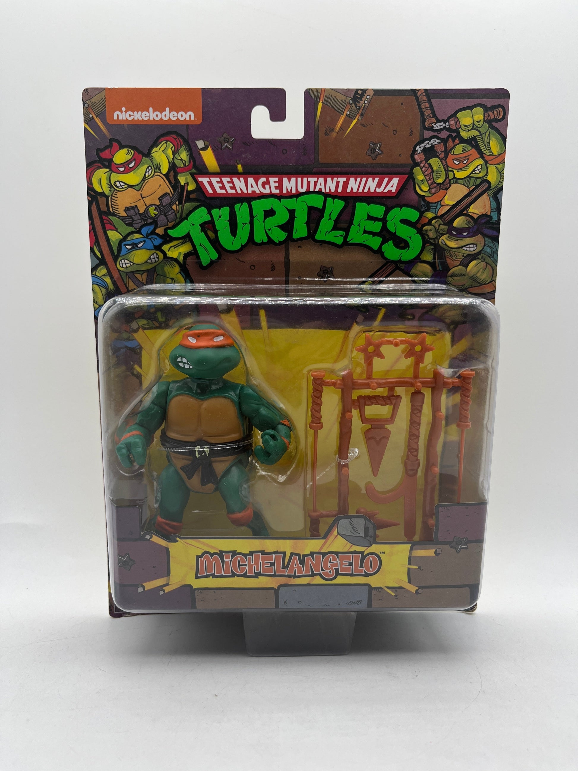 Teenage Mutant Ninja Turtles Figure - Playmates TMNT Michelangelo FRENLY BRICKS - Open 7 Days
