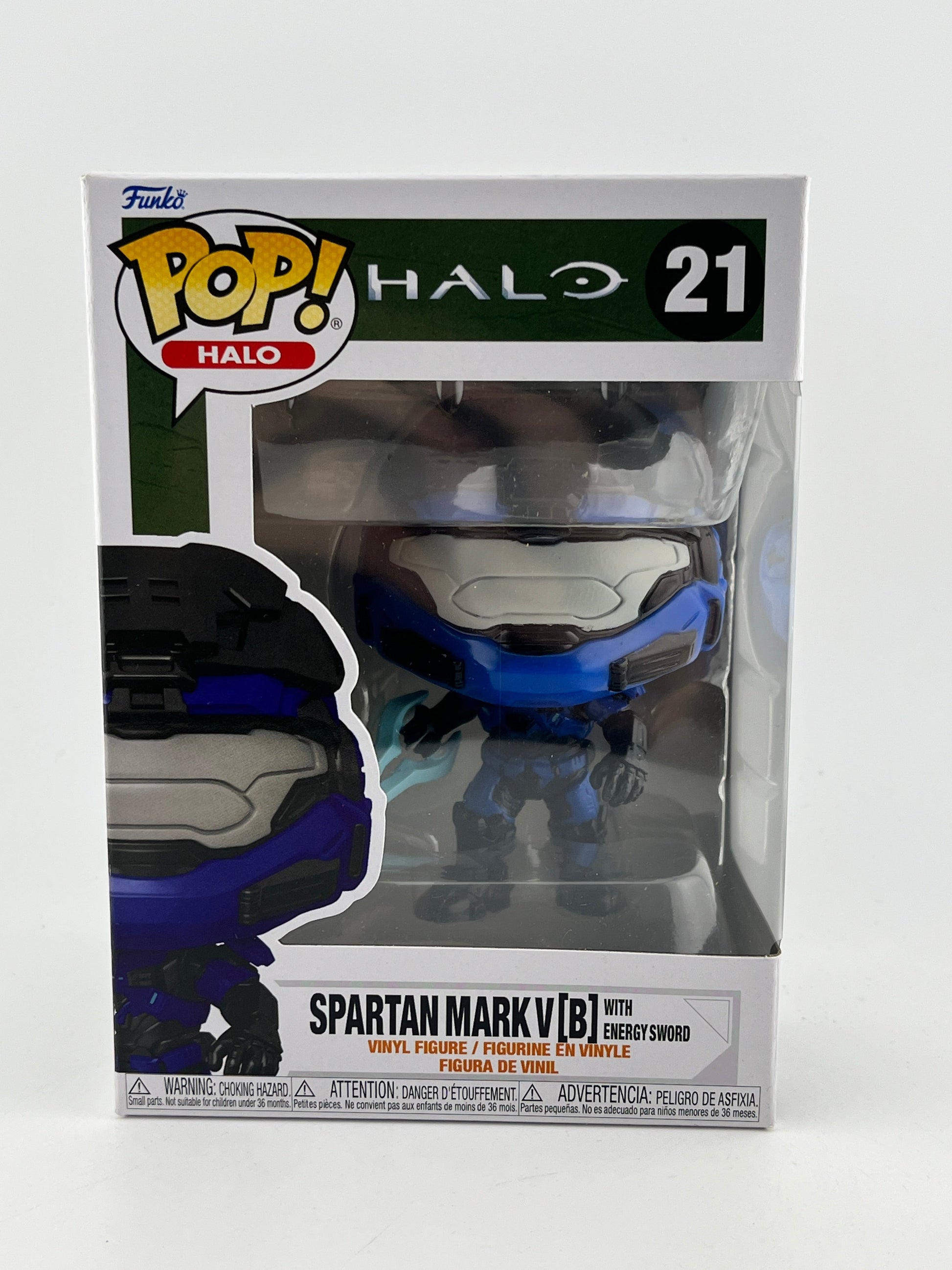 Funko POP! Games Halo - Spartan Mark V [B] With Energy Sword #21 - Vinyl Collectable FRENLY BRICKS - Open 7 Days