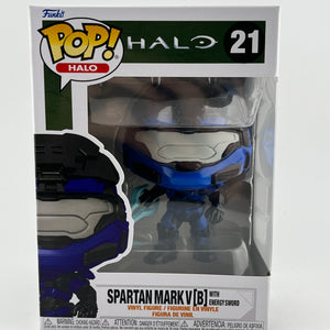 Funko POP! Games Halo - Spartan Mark V [B] With Energy Sword #21 - Vinyl Collectable FRENLY BRICKS - Open 7 Days