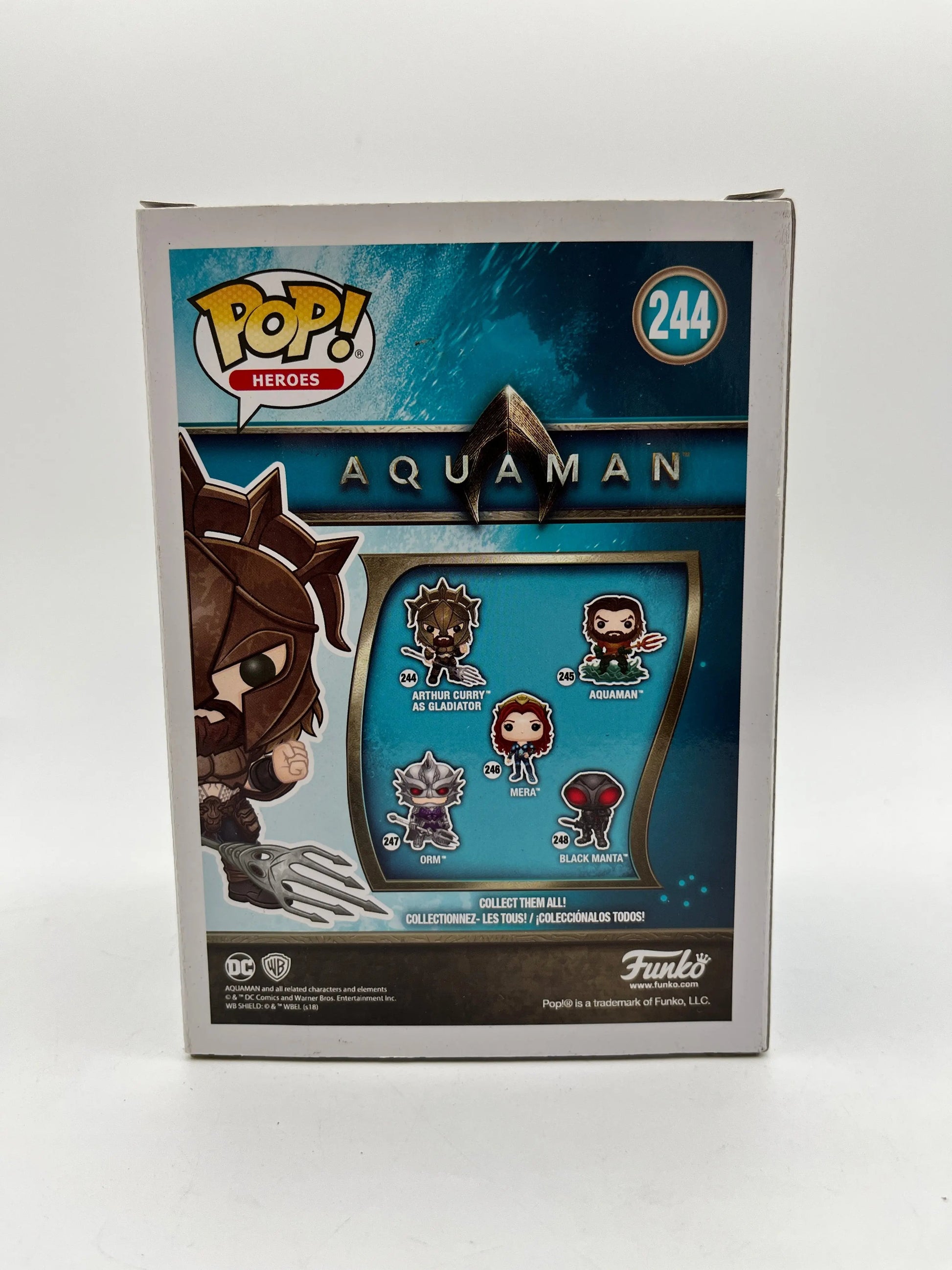 Funko POP! Heroes Aquaman Arthur Curry As Gladiator #244 FRENLY BRICKS - Open 7 Days