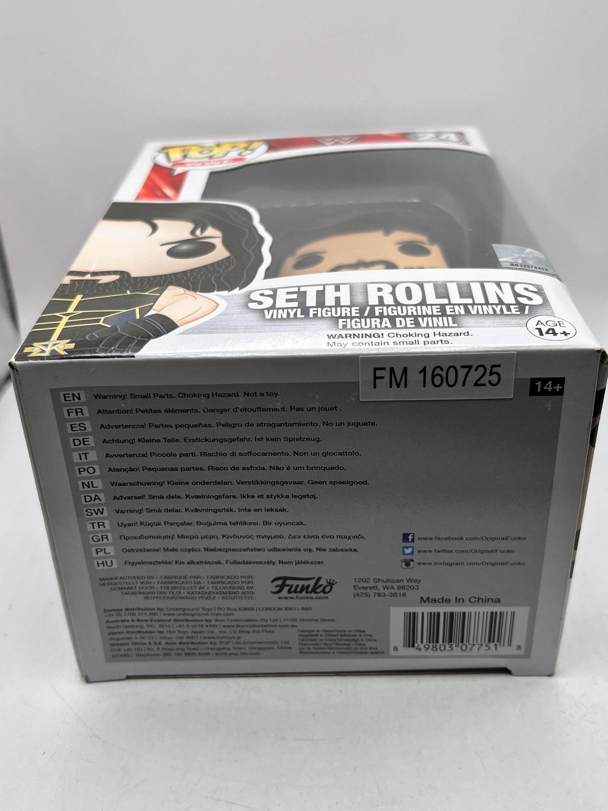 Funko POP! WWE - Seth Rollins #24 - Vinyl Collectable FRENLY BRICKS - Open 7 Days