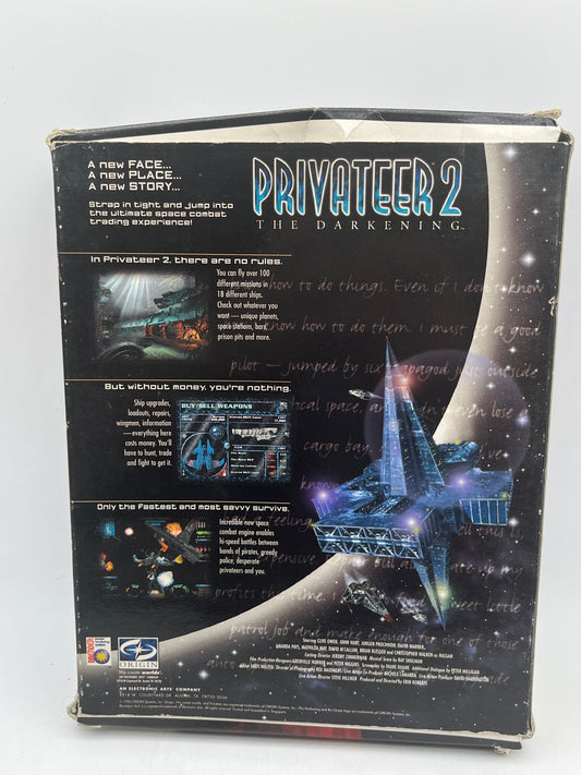 Privateer 2 The Darkening 1996 Origin Wing Commander Big Box PC CD-ROM Vintage FRENLY BRICKS - Open 7 Days