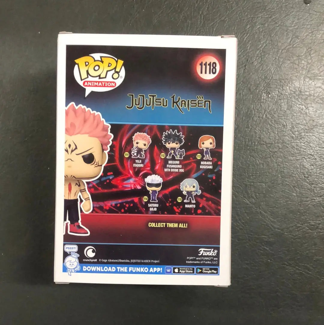 Funko Pop! Jujutsu Kaisen Ryumen Sakuna CHASE Glow #1118 SE with POP Protector FRENLY BRICKS - Open 7 Days