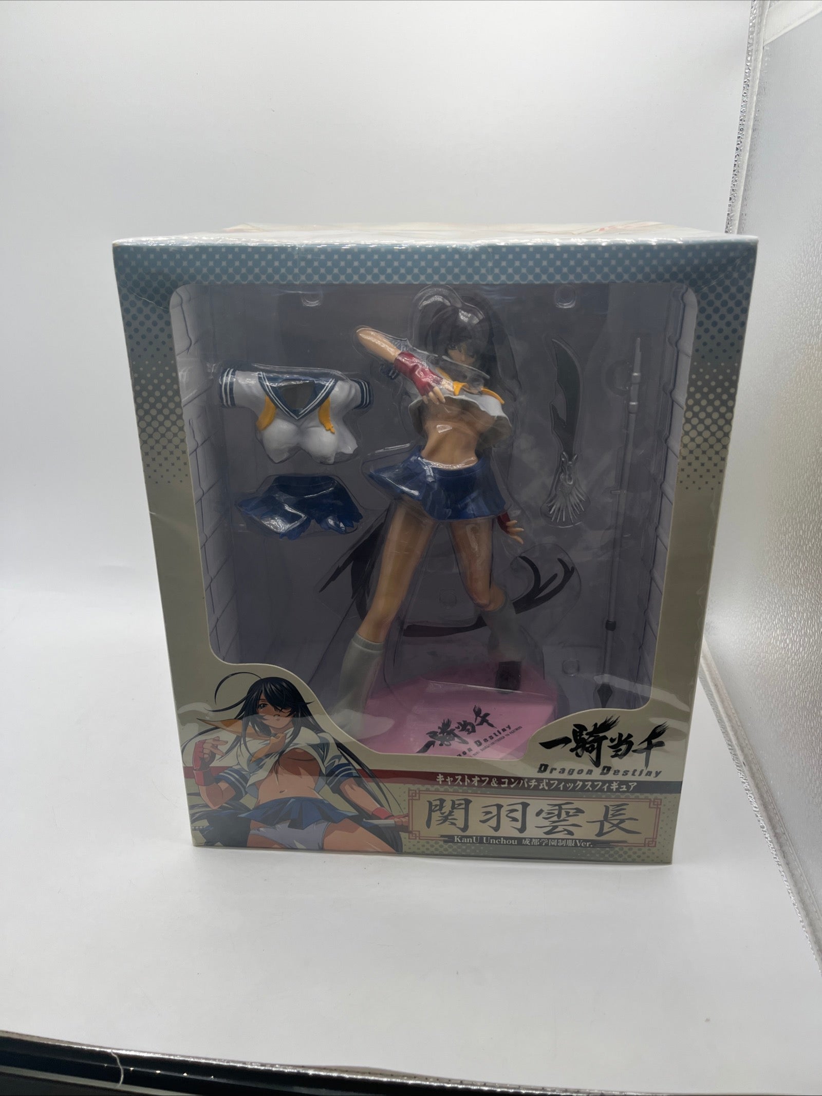 Ikki Tousen Dragon Destiny Kanu Unchou Chengdu School Uniform Ver. Figure NIB FRENLY BRICKS - Open 7 Days