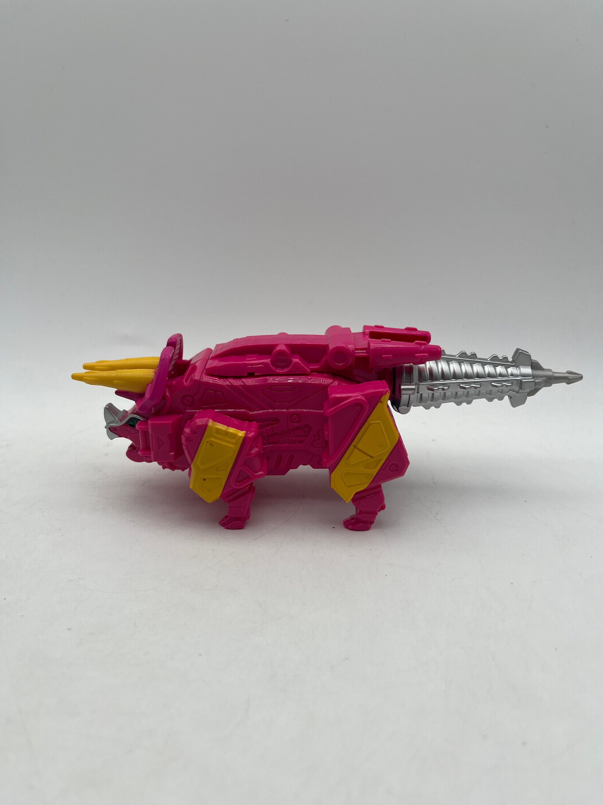 Power Rangers MMPR Dino Charge Pink Tricera Megazord Zord with Tail Bandai FRENLY BRICKS - Open 7 Days