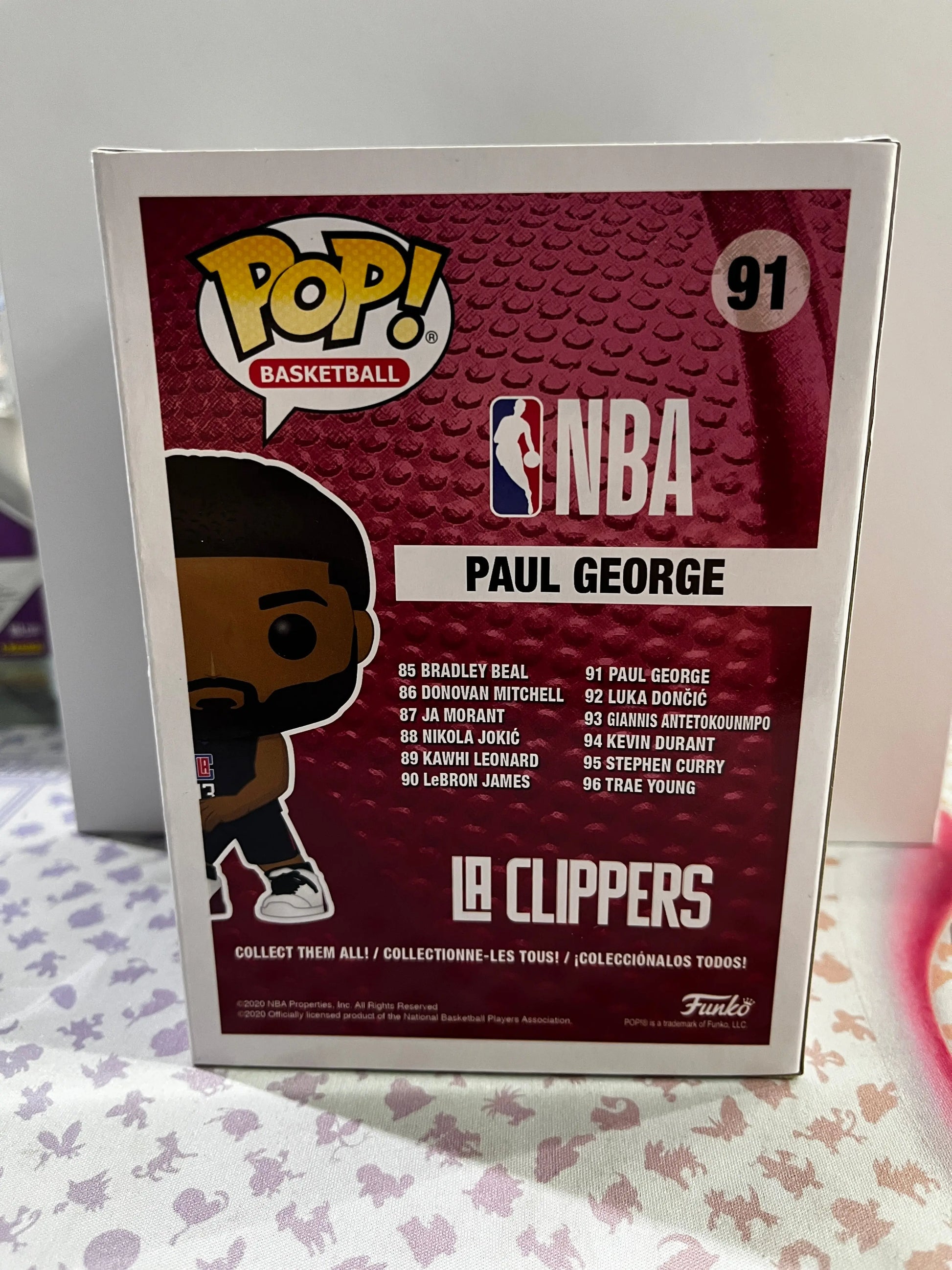 Funko Pop Vinyl Basketball Clippers Paul George #91 FRENLY BRICKS - Open 7 Days
