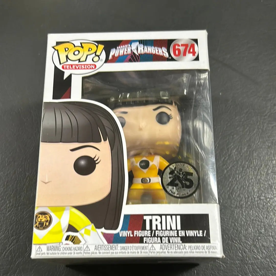 Funko Pop Television Power Rangers #674 Trini Yellow Ranger Vinyl Figure FRENLY BRICKS - Open 7 Days