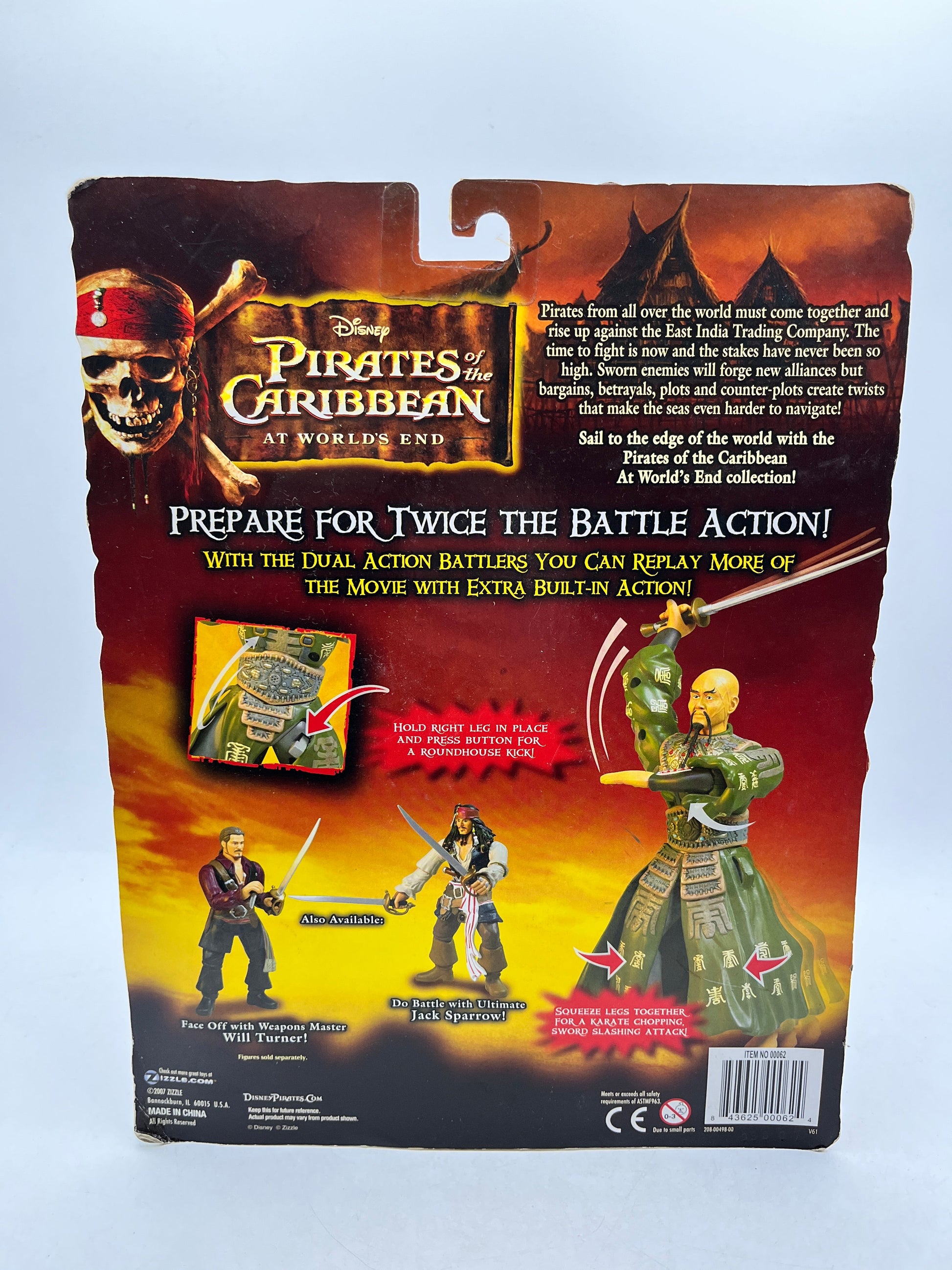 Zizzle Disney Pirates of the Caribbean - Karate Master Sao Feng - At Wrold's End - Sealed FRENLY BRICKS - Open 7 Days
