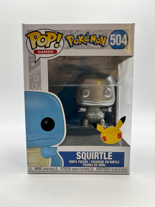 Funko POP! Pokémon - Squirtle #504 - 25th Anniversary Collectable FRENLY BRICKS - Open 7 Days