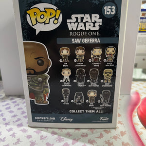 Funko Pop Vinyl Star Wars Rouge One Saw Gererra #153 FRENLY BRICKS - Open 7 Days